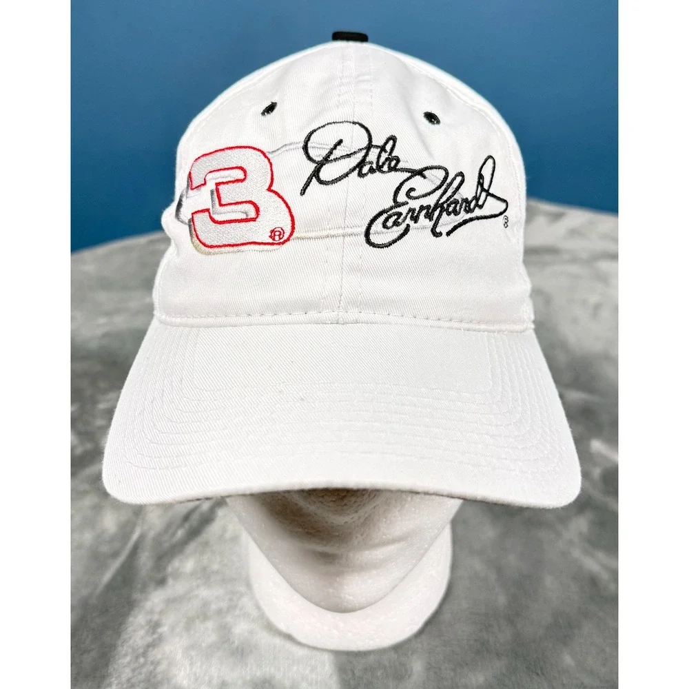 Dale Earnhardt 3 Hat Mens One Size White Signature NASCAR Chase Authentics